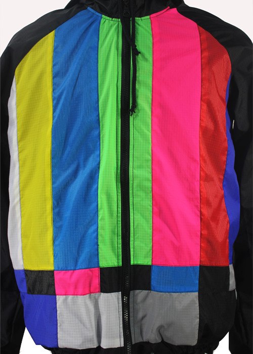 Tv Color Bar Windbreaker Jacket