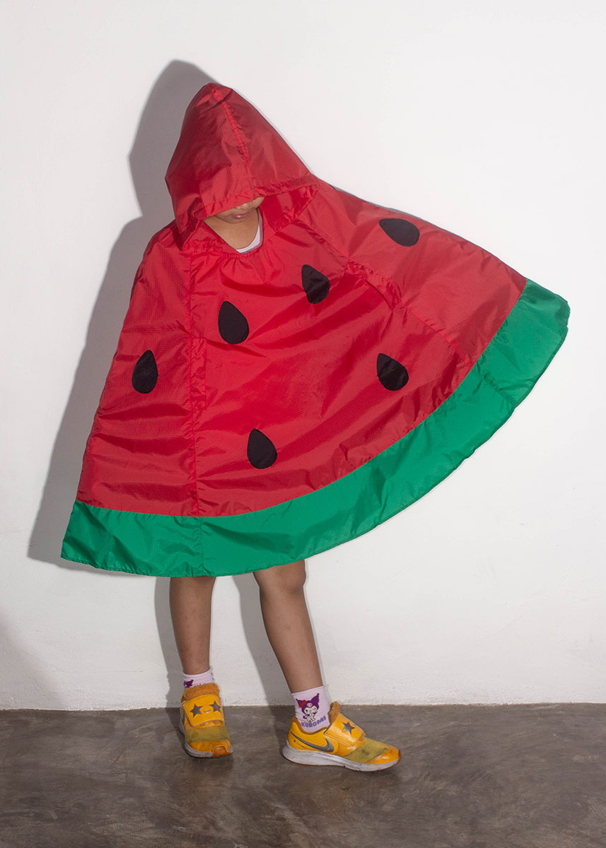 Kids Watermelon Rain Poncho