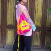 Pixel Monster Backpack Neon Pink