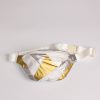 Gold and Silver Patchwork Fanny Pack White 1