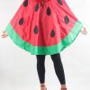 Watermelon Poncho Red Front