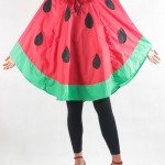 Watermelon Poncho Red Front