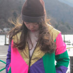 Purple Pink Green Windbreaker front