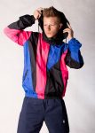 Pink Blue Windbreaker Jacket