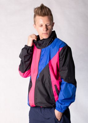 Pink Blue Windbreaker Jacket 1