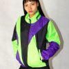 Neon Green Windbreaker Jacket