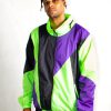Neon Green Windbreaker Jacket Men