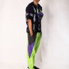 Neon Green Windbreaker Track Pants 6