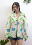 Mixed Floral Canvas Jacket